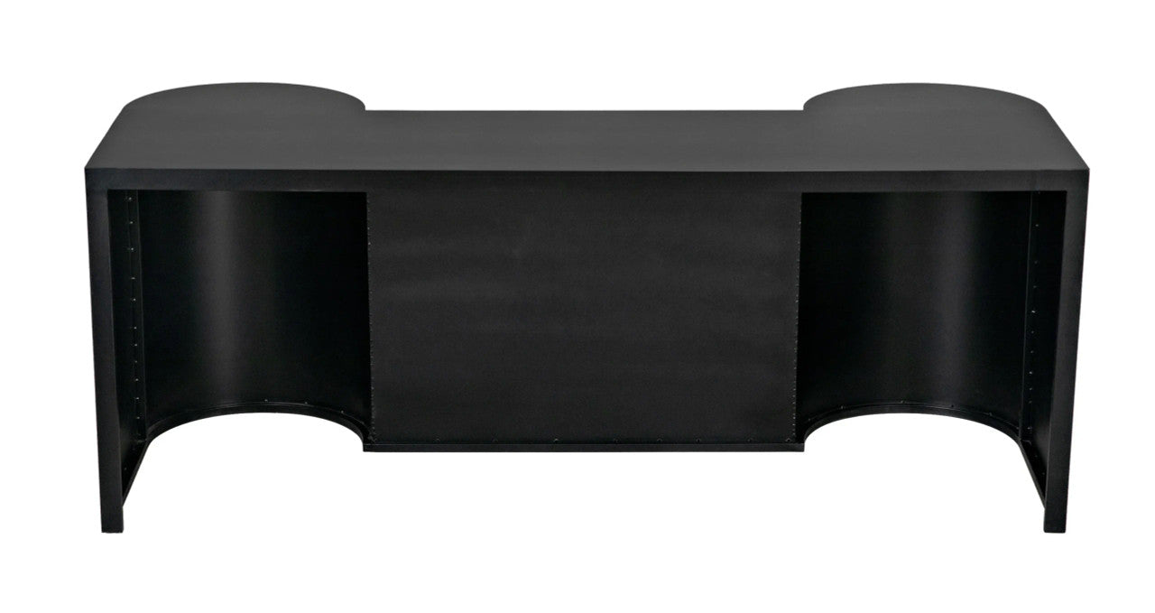 Noir Concierge Desk in Matte Black GDES197MTB