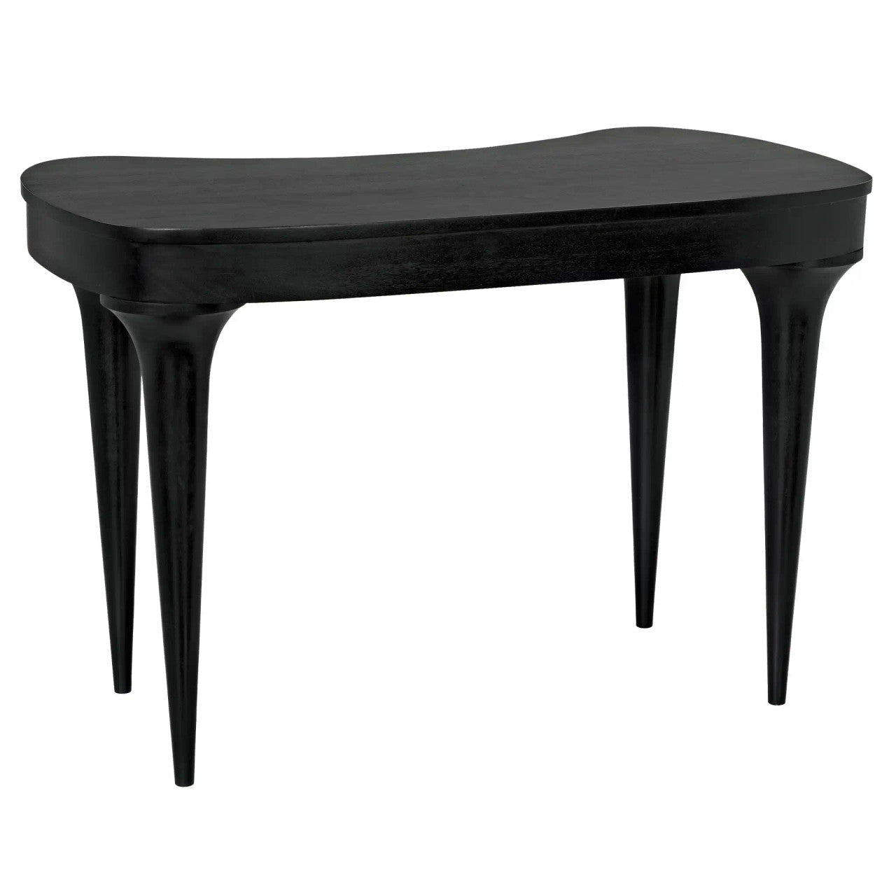 Noir Rennie Desk in Hand Rubbed Black GDES198HB