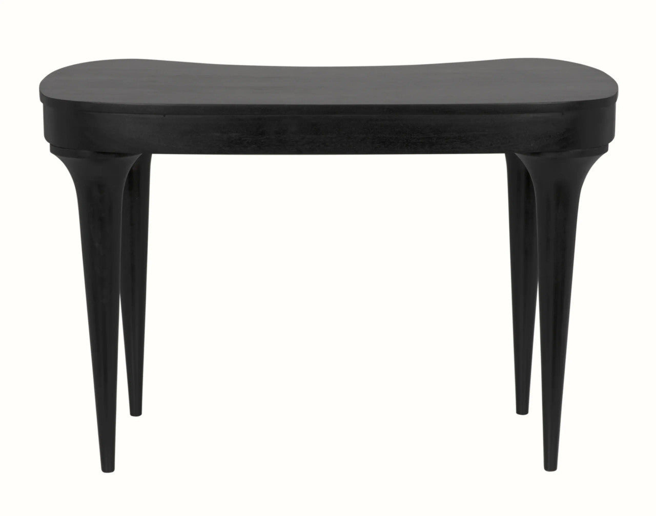 Noir Rennie Desk in Hand Rubbed Black GDES198HB