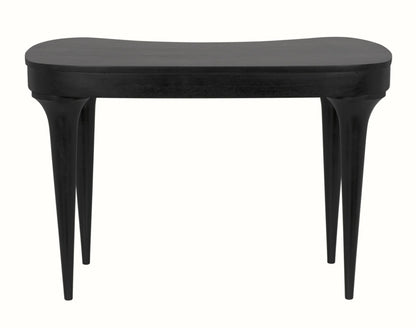 Noir Rennie Desk in Hand Rubbed Black GDES198HB