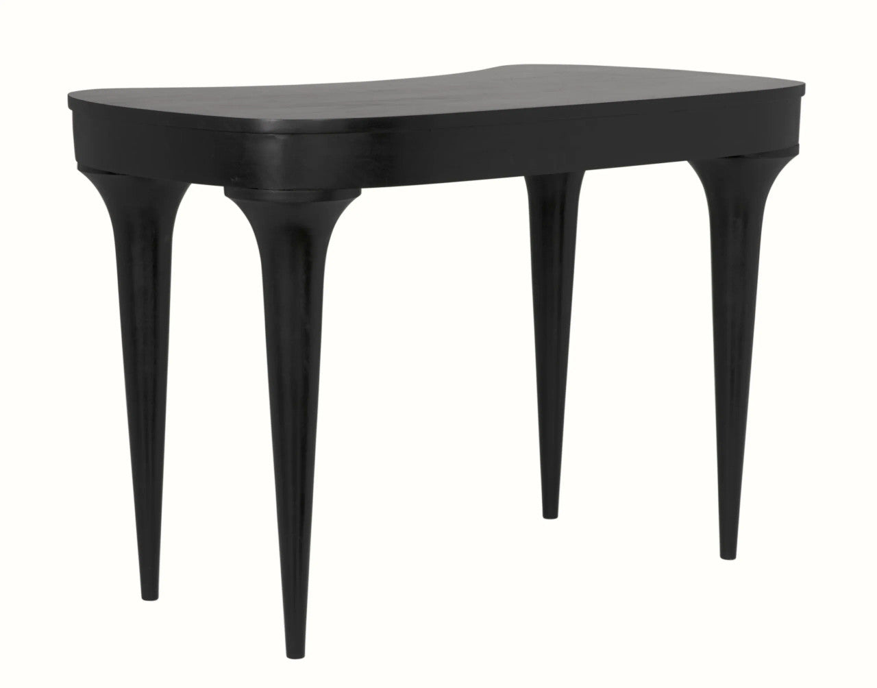 Noir Rennie Desk in Hand Rubbed Black GDES198HB