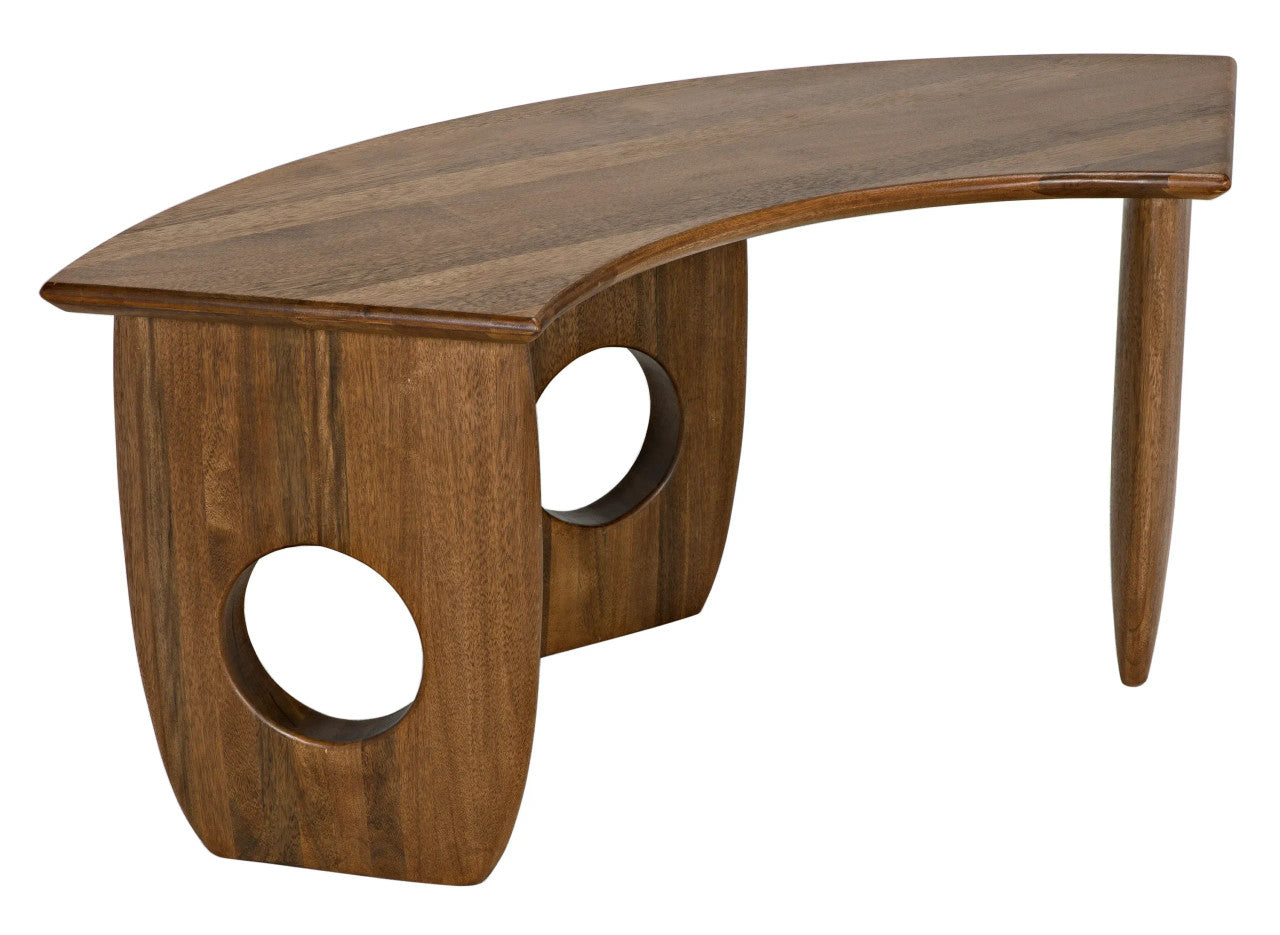 Noir Lobster Desk in Dark Walnut GDES199DW