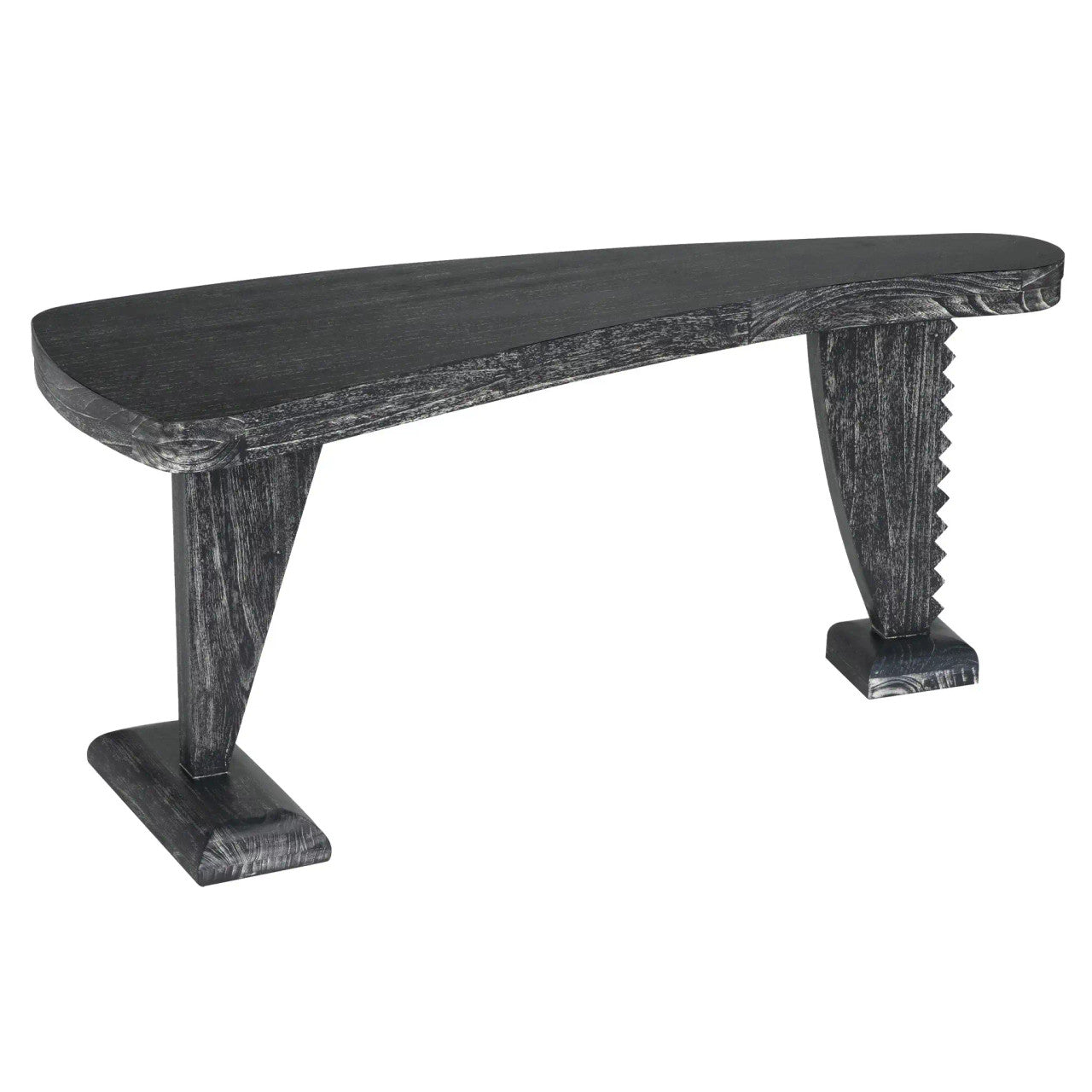 Noir Zigmund Desk in Cinder Black GDES201CB