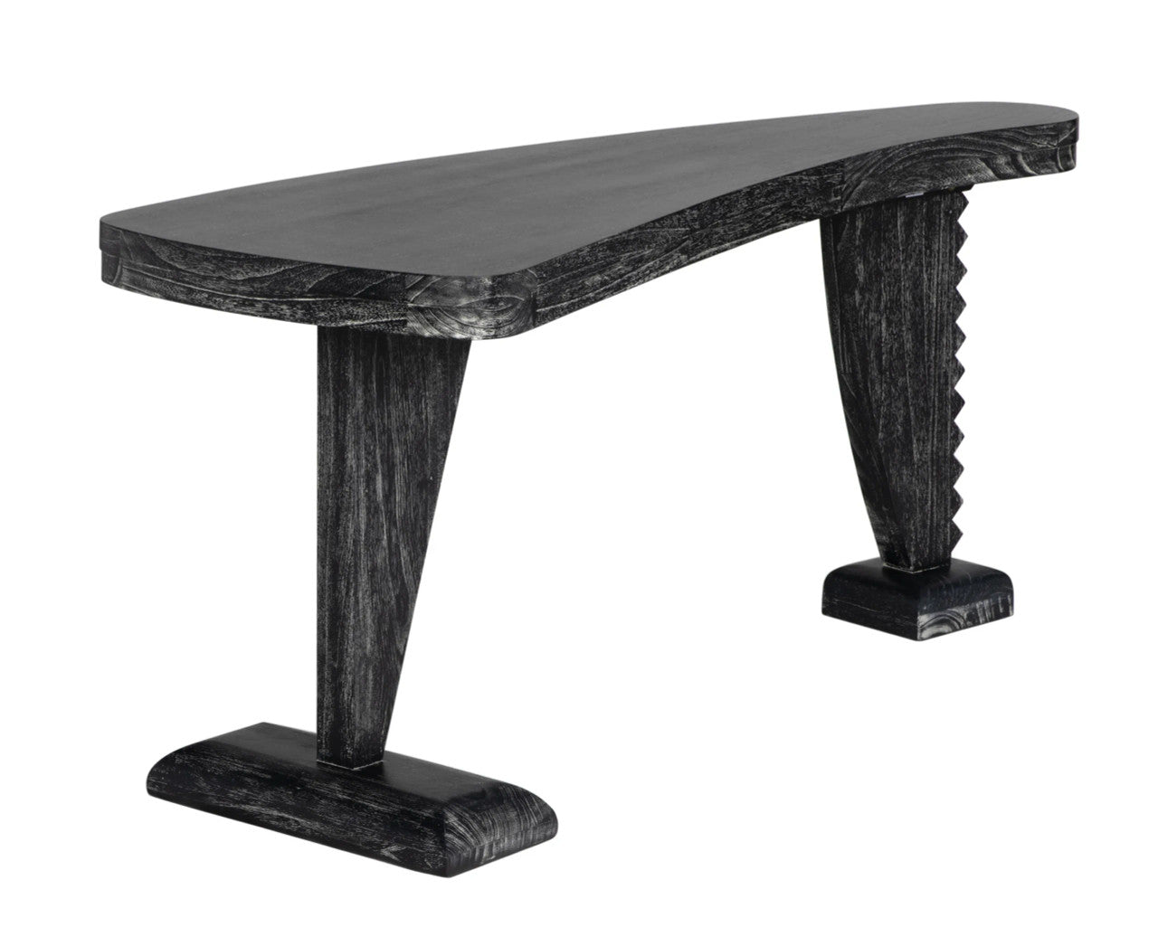 Noir Zigmund Desk in Cinder Black GDES201CB