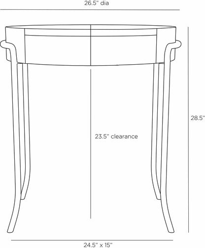 Arteriors Home Mosquito End Table GDFEI01