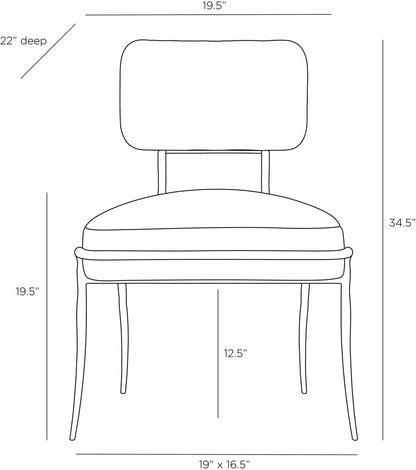 Arteriors Home Mosquito Chair GDFRI01