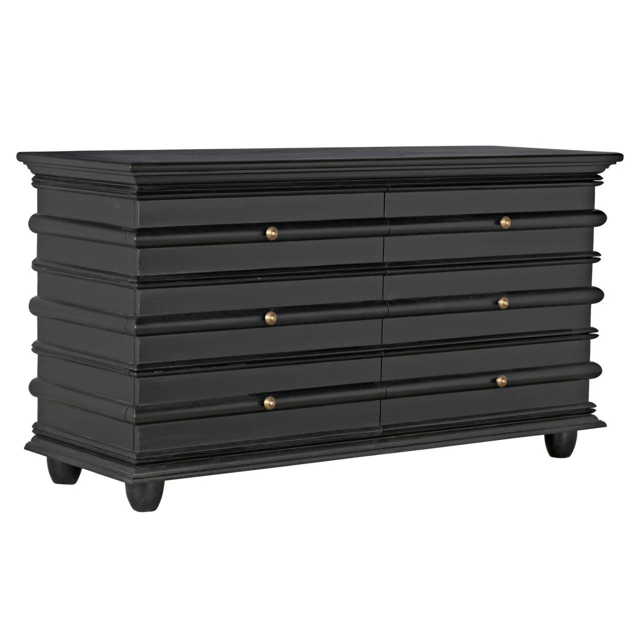 Noir Ascona Chest in Hand Rubbed Black GDRE120HB