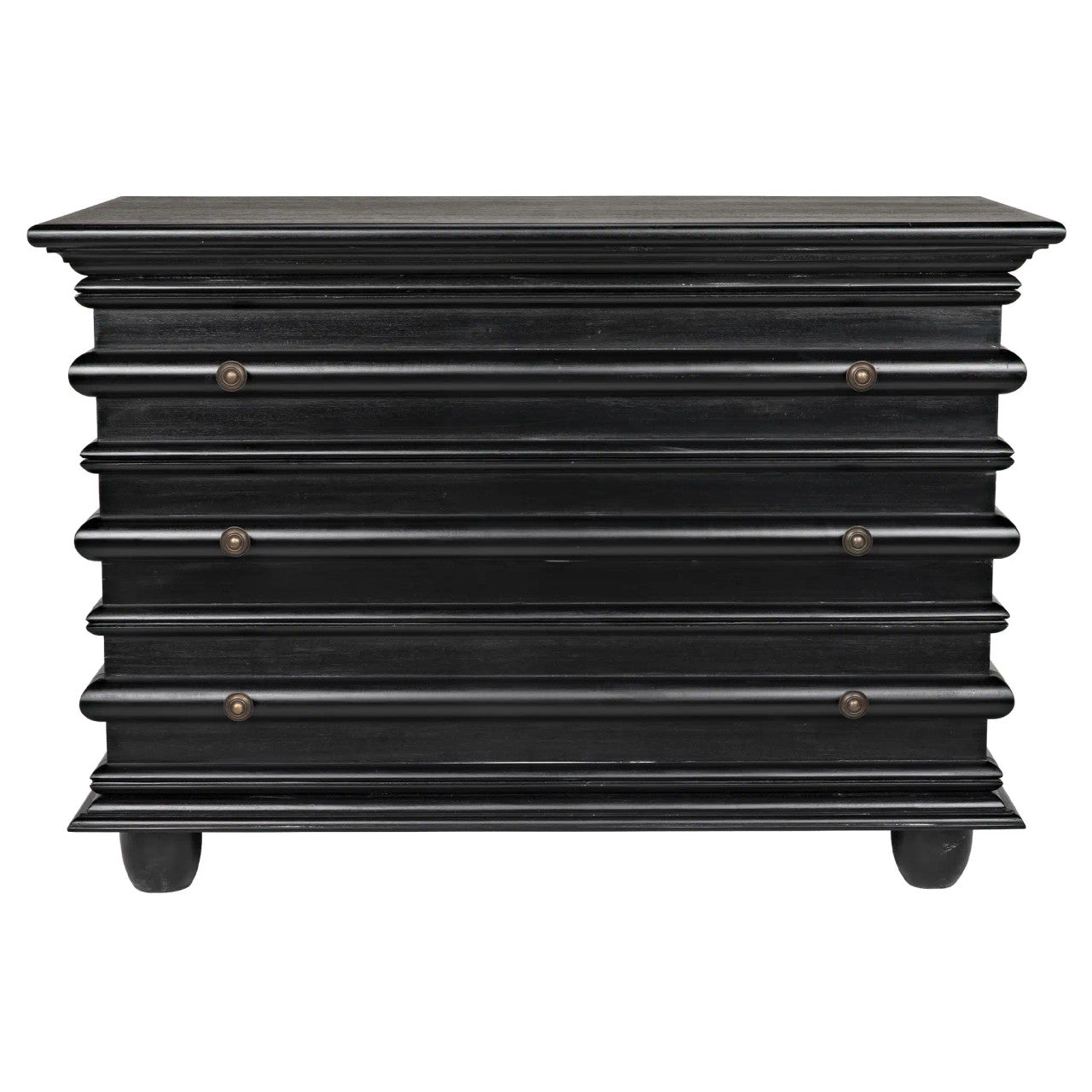 Noir Ascona Small Chest in Hand Rubbed Black GDRE137HB