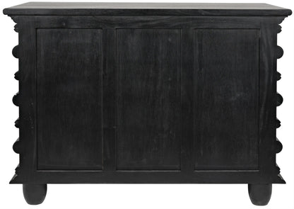 Noir Ascona Small Chest in Hand Rubbed Black GDRE137HB