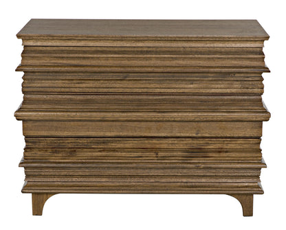 Noir Bernard Chest in Dark Walnut GDRE168DW