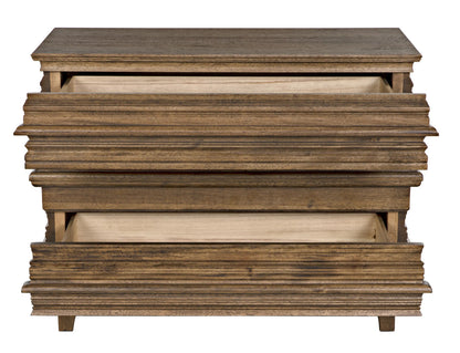 Noir Bernard Chest in Dark Walnut GDRE168DW