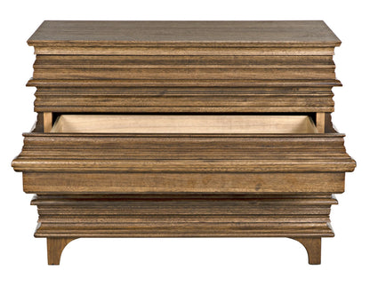 Noir Bernard Chest in Dark Walnut GDRE168DW