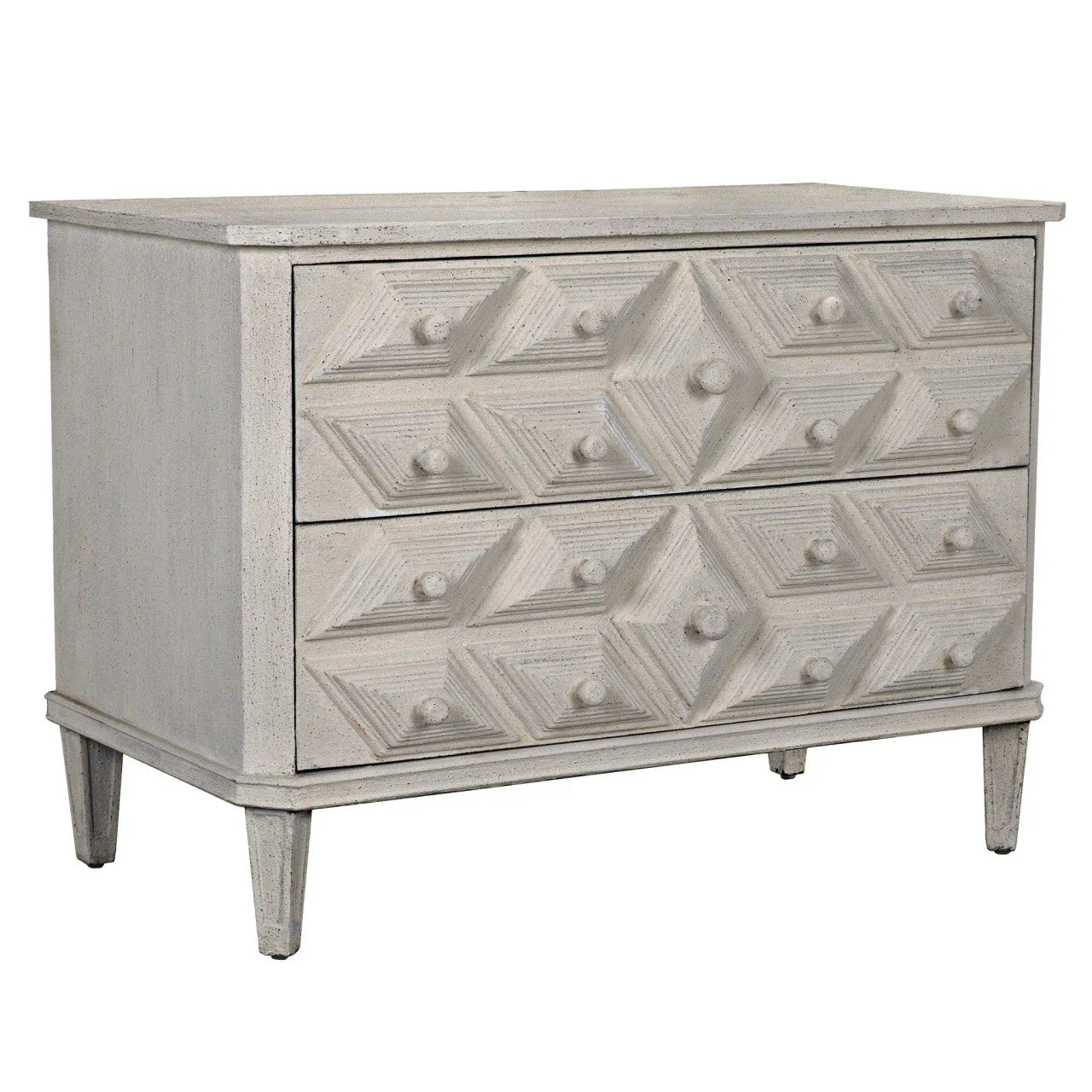 Noir Giza Dresser in White Weathered GDRE179WW