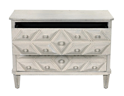 Noir Giza Dresser in White Weathered GDRE179WW