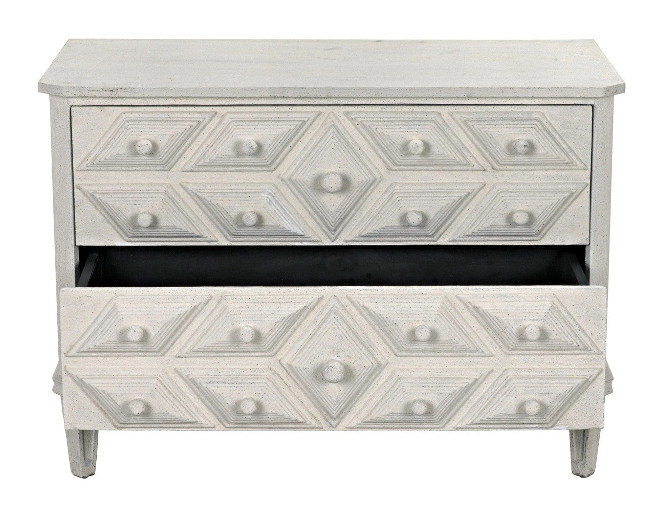 Noir Giza Dresser in White Weathered GDRE179WW