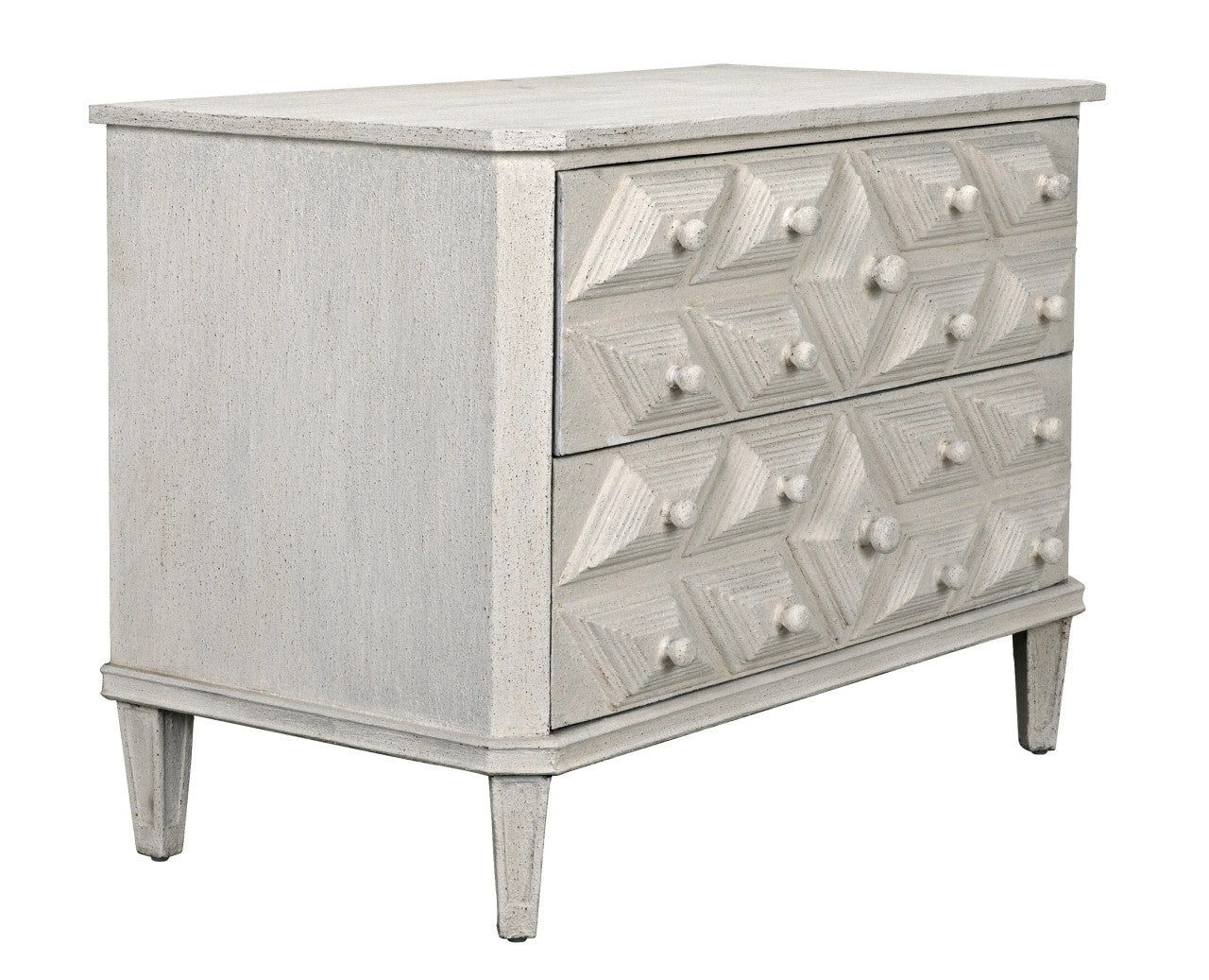 Noir Giza Dresser in White Weathered GDRE179WW