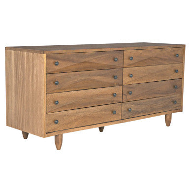 Noir Diamond Double Chest in Dark Walnut GDRE180-2DW