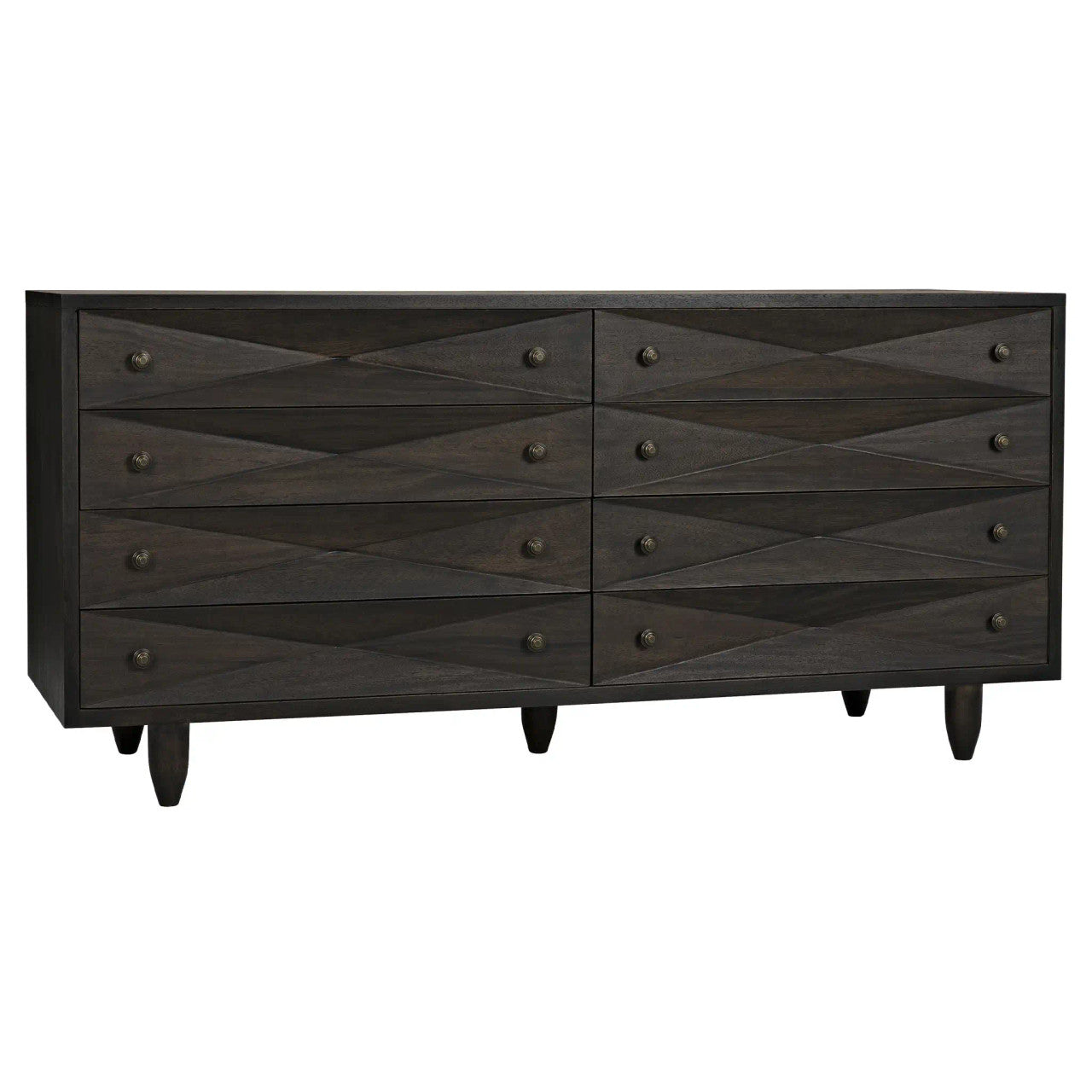 Noir Diamond Double Chest in Ebony Walnut GDRE180-2EB