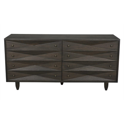 Noir Diamond Double Chest in Ebony Walnut GDRE180-2EB