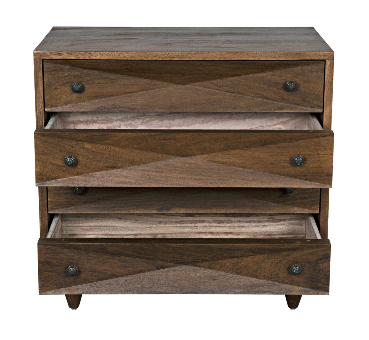 Noir Diamond Chest in Dark Walnut GDRE180DW