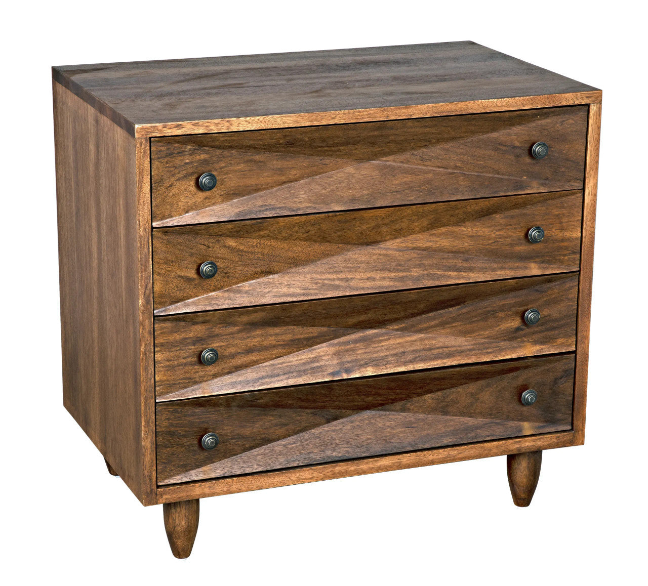 Noir Diamond Chest in Dark Walnut GDRE180DW