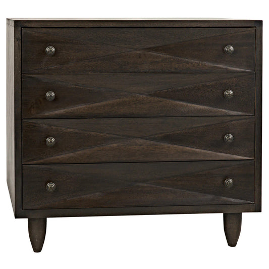 Noir Diamond Chest in Ebony Walnut GDRE180EB