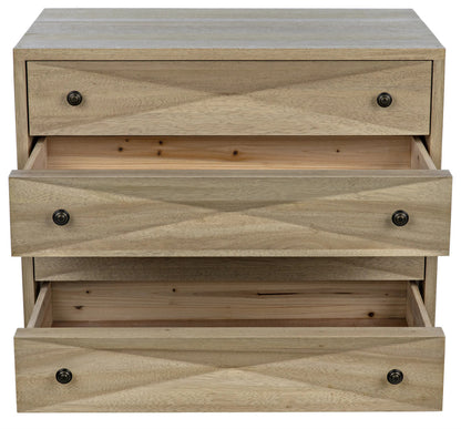 Noir Diamond Chest in Washed Walnut GDRE180WAW