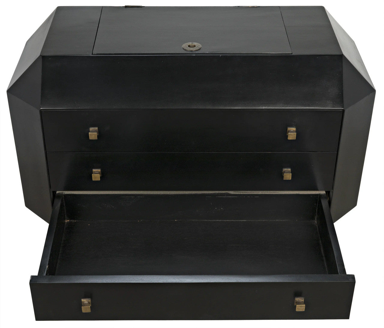 Noir Rhiana Dresser in Hand Rubbed Black GDRE224HB