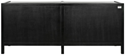 Noir Hampton 6 Drawer Dreser in Hand Rubbed Black GDRE241HB-2