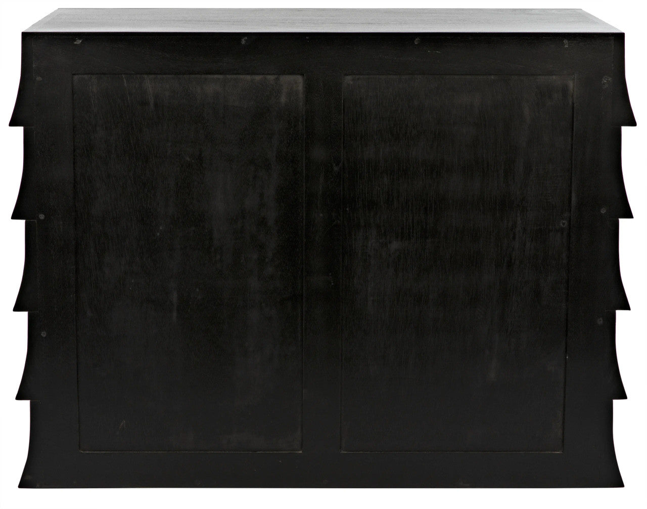 Noir Ava Dresser in Hand Rubbed Black with Light Brown Highlights GDRE243HB