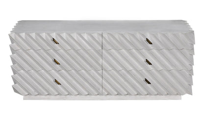 Noir Hikaru Dresser in White Wash GDRE247WH