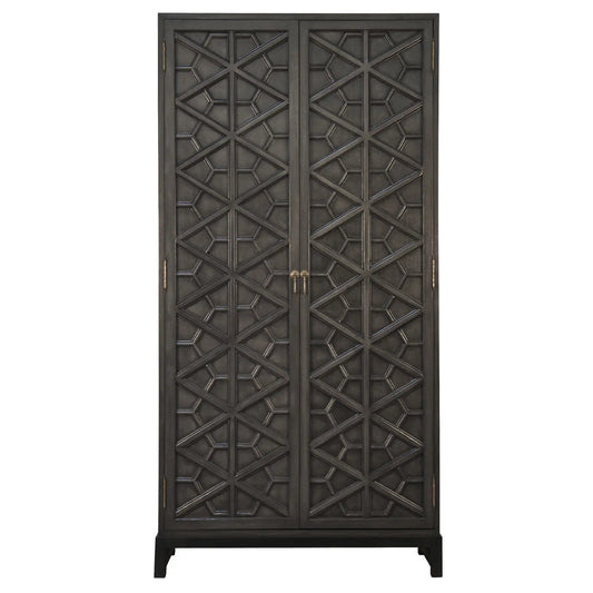 Noir Maharadscha Hutch in Pale w/Matte Black Base GHUT118P