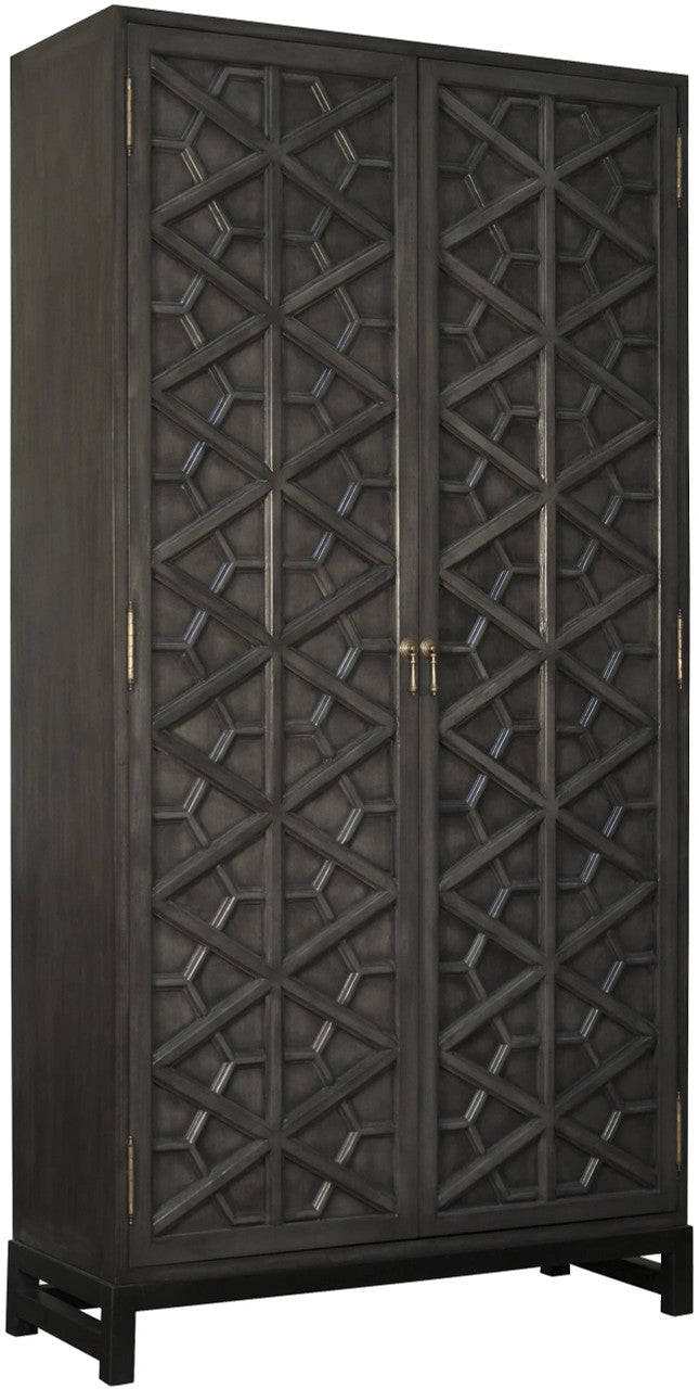 Noir Maharadscha Hutch in Pale w/Matte Black Base GHUT118P