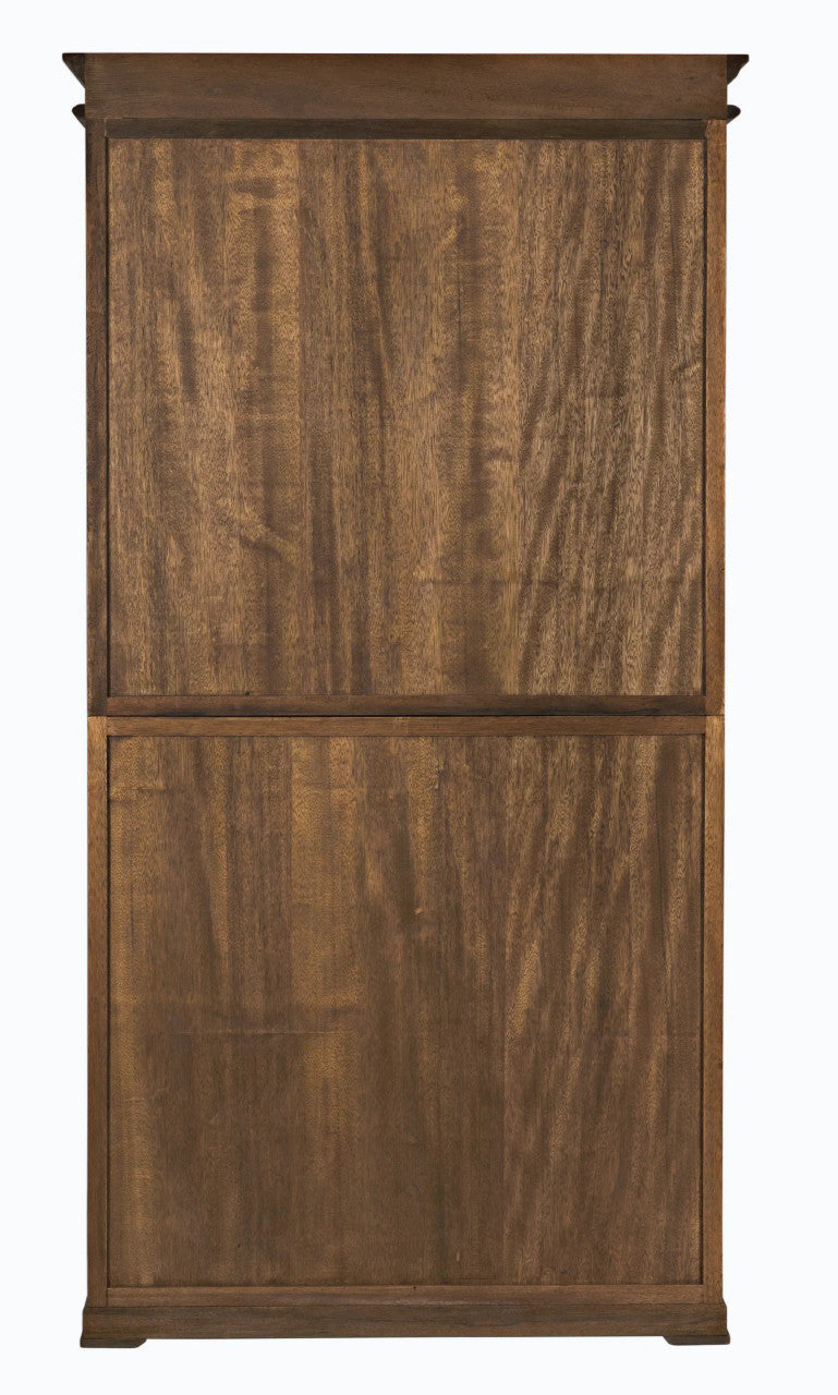 Noir Petal Hutch in Dark Walnut GHUT157