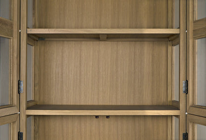 Noir Collins Hutch in Natural GHUT158WO