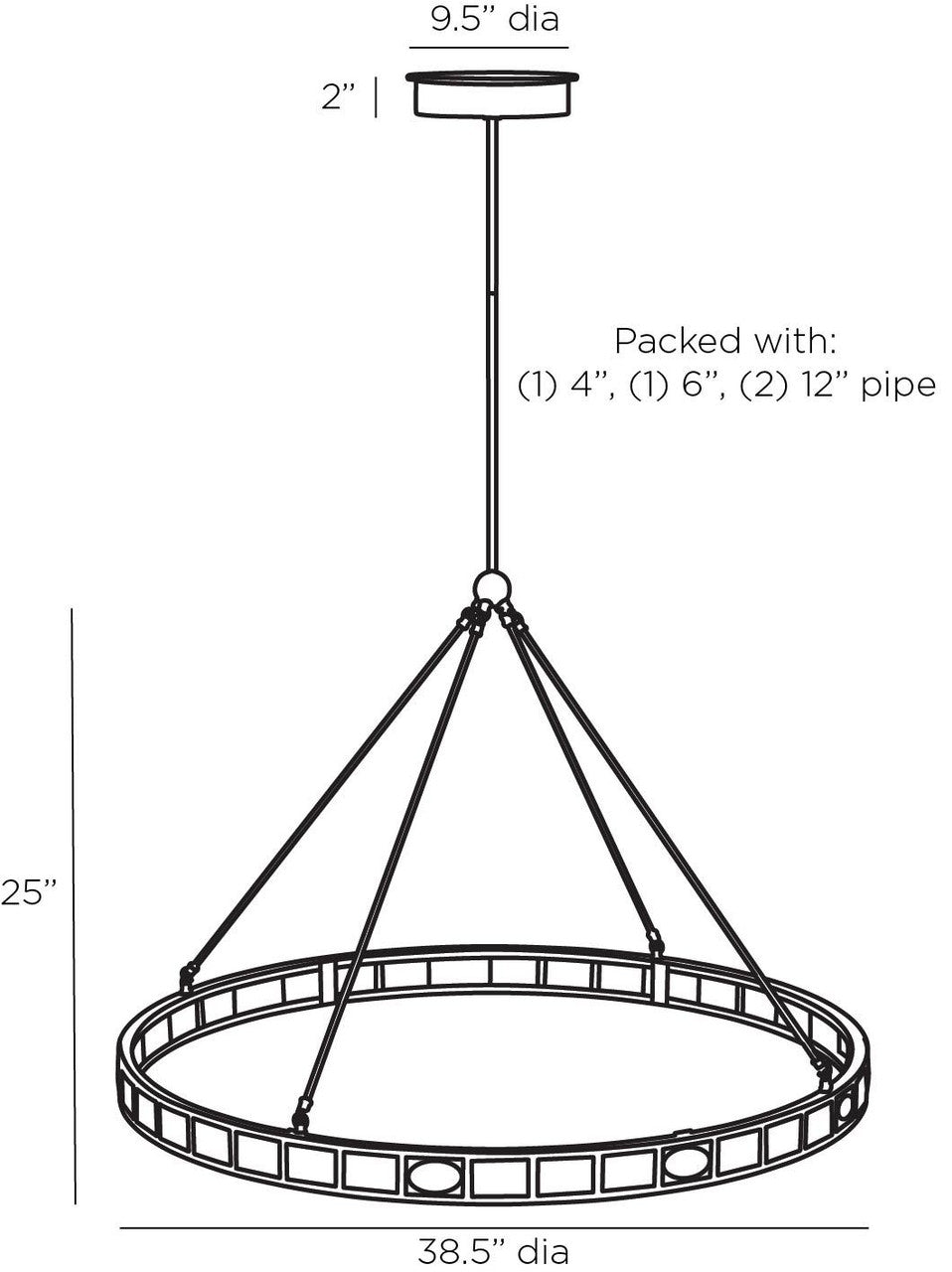 Arteriors Home Empire Chandelier GKDLC01