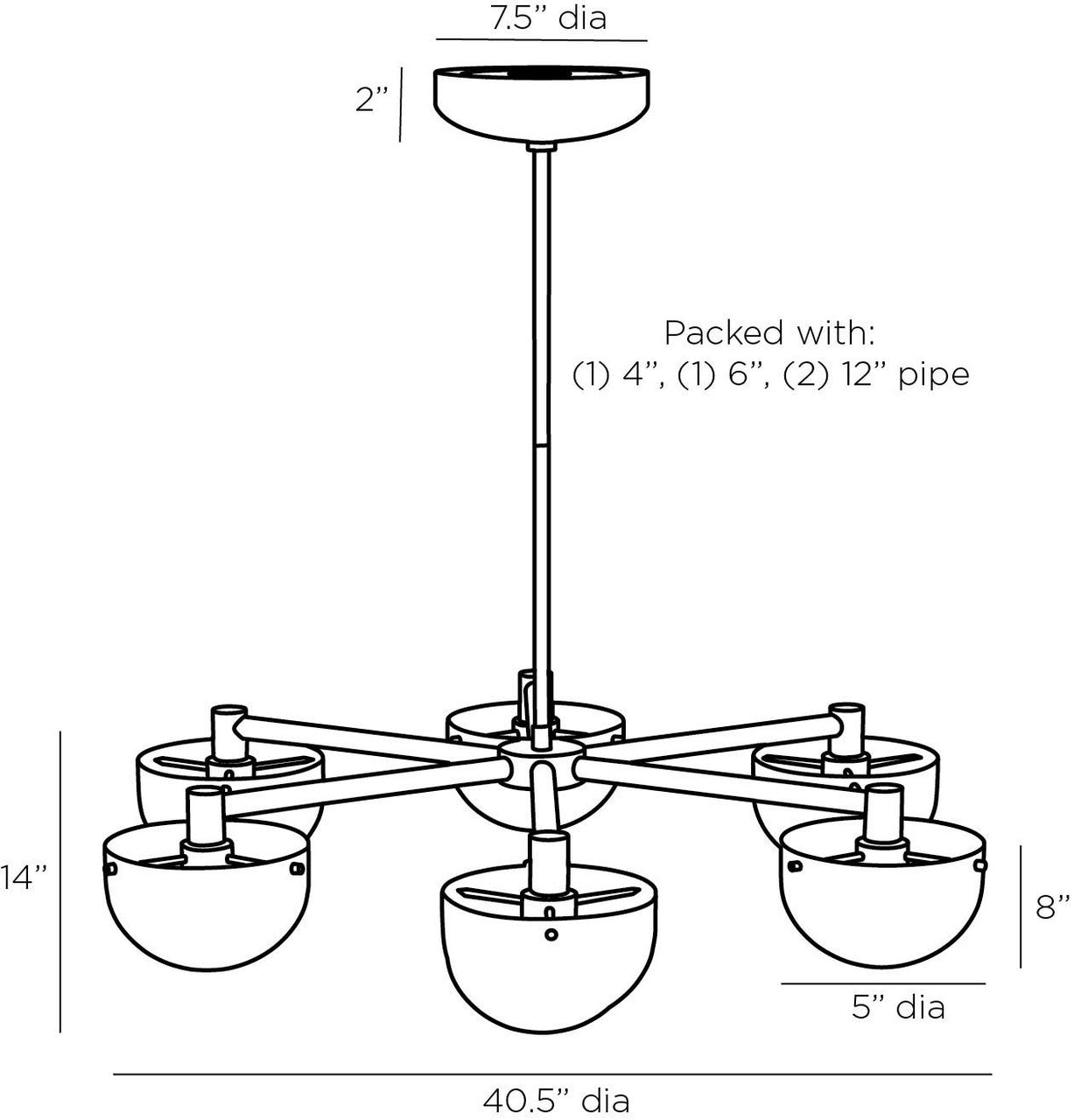 Arteriors Home Bo√Æte Chandelier GKDMC01