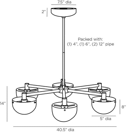 Arteriors Home Bo√Æte Chandelier GKDMC01