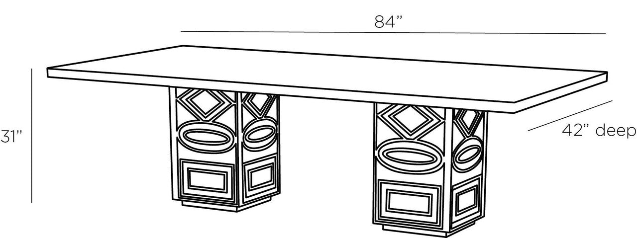 Arteriors Home Vargue√±o Dining Table GKFDI01