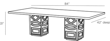 Arteriors Home Vargue√±o Dining Table GKFDI01