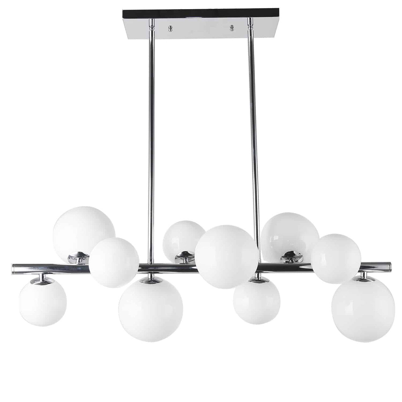 Dainolite 10 Light Horizontal Pendant, Polished Chrome Finish GLA-3110HP-PC