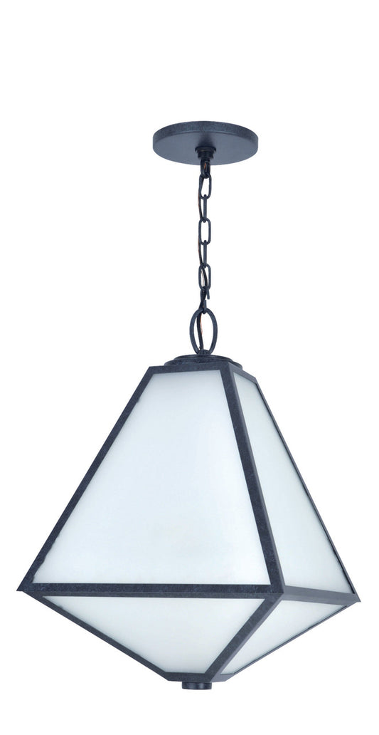 Crystorama Brian Patrick Flynn for Crystorama Glacier 3 Light Black Charcoal Outdoor Chandelier GLA-9705-OP-BC