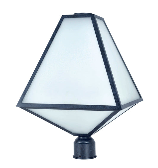 Crystorama Brian Patrick Flynn for Crystorama Glacier 3 Light Black Charcoal Outdoor Lantern Post GLA-9709-OP-BC