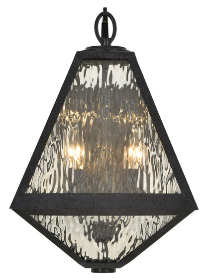 Crystorama Brian Patrick Flynn for Crystorama Glacier 2 Light Black Charcoal Outdoor Wall Mount GLA-9722-WT-BC