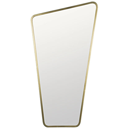 Noir Juliet Mirror in Antique Brass GMIR163MB