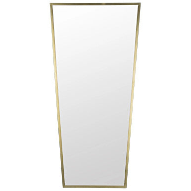 Noir Cassio Mirror in Antique Brass GMIR164MB