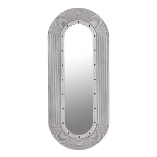 Noir Luna Mirror in White Wash GMIR171WH