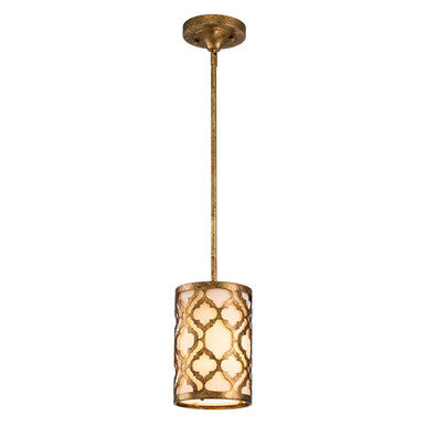 Lucas McKearn Distressed Gold Arabella Mini Kitchen Pendant convertible to a semi flush