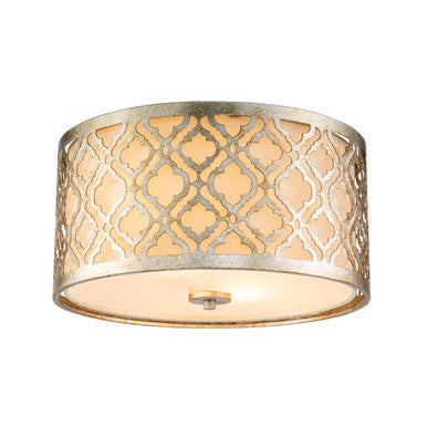 Lucas McKearn Arabella Ceiling Flush Mount in Weathered Silver Flush mount By Lucas McKearn