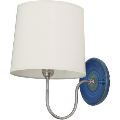 House of Troy Scatchard Stoneware Wall Lamp in Blue Gloss GS725-BG